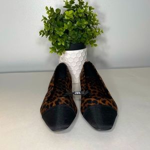 Zara Leopard Print Ballet Flats Size 38EU/8 US